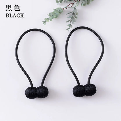 Elegant Magnetic Curtain Tiebacks – 2-Pack Decorative Polyester Buckle Clips for Effortless Style and Hold